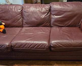 Leather Couch in Brown