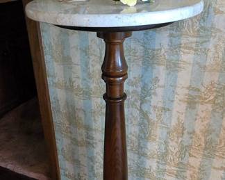 Marble Top Pedestal 