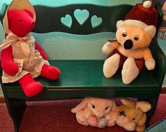Child's Bench - Teddy Bears