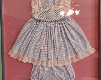 Vintage Child's Framed Outfit