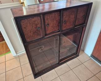 Small Japanese cabinet with glass doors
