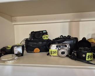 Assorted cameras