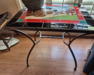 Tiled end table
