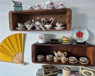 Mini tea sets china and lustreware