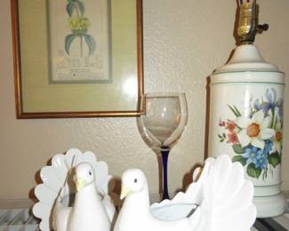 Fitz & Floyd Dove Candle Holders