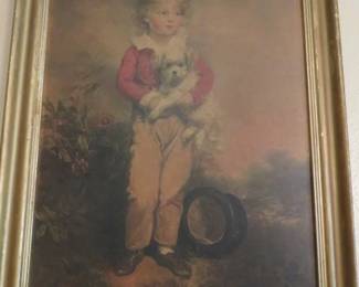 "Master Simpson" framed print by  Arthur William Devis (1762-1822)