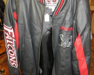Atlanta Falcons Genuine Leather Jacket Size XXL