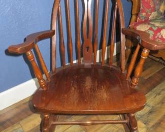 Vintage Windsor Style Rocking Chair