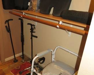 Wheelchair Cushions/Portable Toilet/Walking sticks