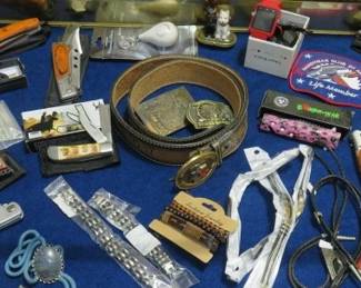 Men's Pocket Knives, Belt Buckles