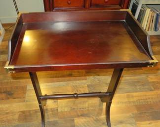 Mahogany Finish Butler Tray & Stand