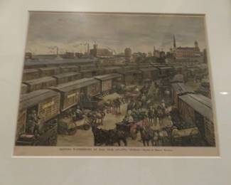 Shipping Watermelons By Rail From Atlanta, Georgia Drawn by Horace Bradley