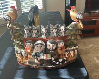 Polish Folk Art wood carving by Tadeisz Kacalek- handmade