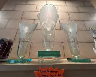 Gunther Luna signed vases