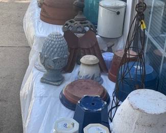 Outdoor Pots, Patio Furniture and Wind Chimes - Much more
