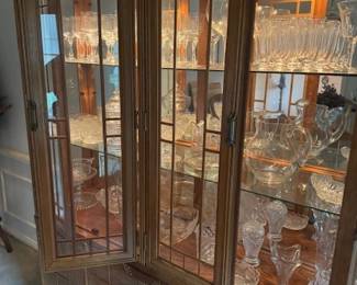 Mid- Century Modern  Large China cabinet 3 shelves