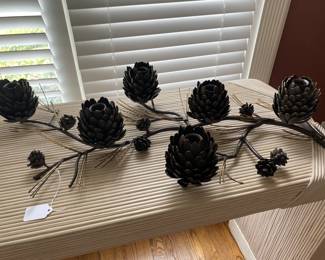 Heavy pine cone decor
