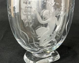 Kjellander Swedish Art Glass Vase