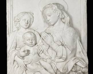 Madonna and Child Relief Sculpture