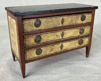 Miniature Italian Polychromed Chest