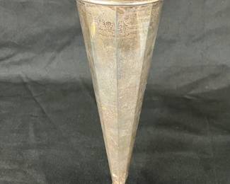 Sterling Silver Trumpet Vase