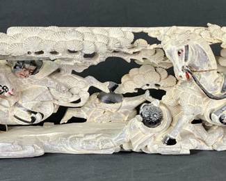 Japanese Meji Polychrome Wood Sculpture