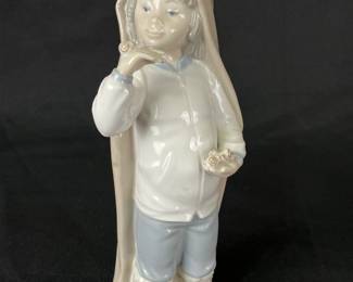 Lladro “Boy with Snails” Porcelain Figurine
