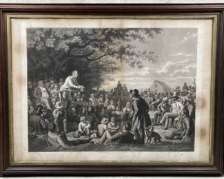 George Caleb Bingham, Stump Speaking, Engraving