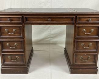 Mahogany Leather Top Desk