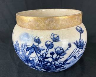 Blue Transferware Jardinière