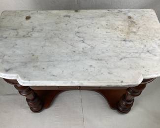 Victorian Marble Top Console Table