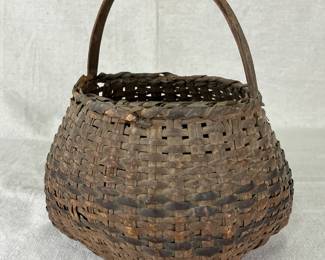 Cherokee Rivercane Gathering Basket