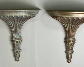 Renaissance Style Bracket Shelf Pair
