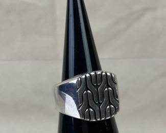 John Hardy Sterling Silver Signet Ring