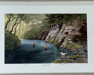 Hand-Signed John Kollock Print, Soquee River Days