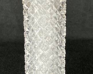 Sterling Silver and Cut Glass Perfume Bottle