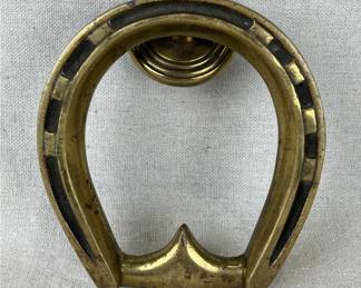 Brass Horseshoe Door Knocker