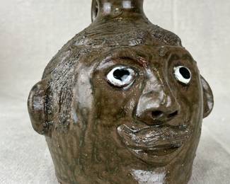 Jessie Meaders Stoneware Face Jug, 2005