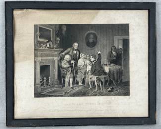 Lithograph “Old ’76 and Young ’48,” After Richard Caton Woodville Jr.