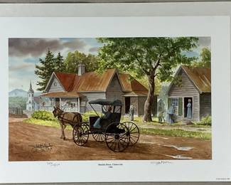 Hand-Signed John Kollock Print, Mauldin House, Clarksville 1906