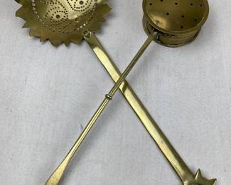 19th Century Chestnut Roaster and Skimmer