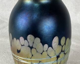 Elaine Hyde Art Glass Vase