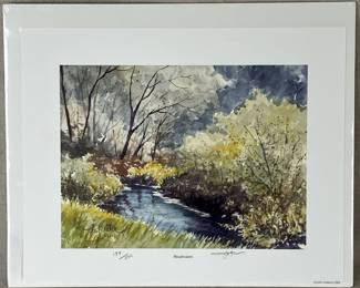 Hand-Signed John Kollock Print, Headwaters