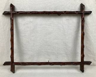 Criss Cross Walnut Frame
