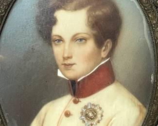 Three Miniature Napoleonic Portraits by Ernest Joseph Angelon Girard