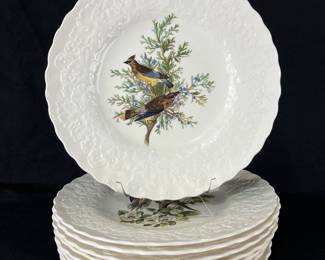 Alfred Meakin "Audubon’s Birds of America" Plates, Set of Nine
