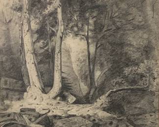 Caspar David Friedrich Landscape Study Drawing (1774–1840)