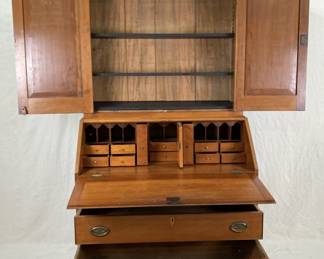 Southern Cherry Desk and Bookcase (Open)