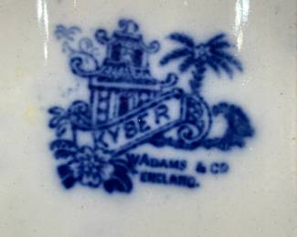 Adams & Co. Chinoiserie Flow Blue Platter