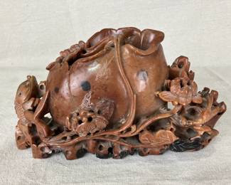 Fine Chinese Soapstone Carved Vase